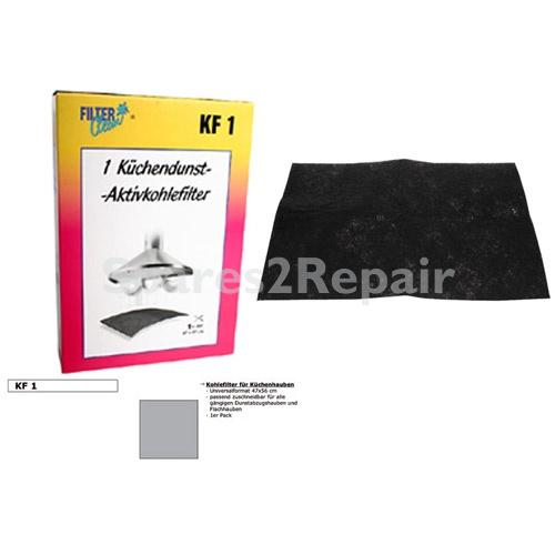 Filterclean Carbon Filter - Kf1 300004-kdk Universal Carbon Filter L 47x57cm - To Cut
