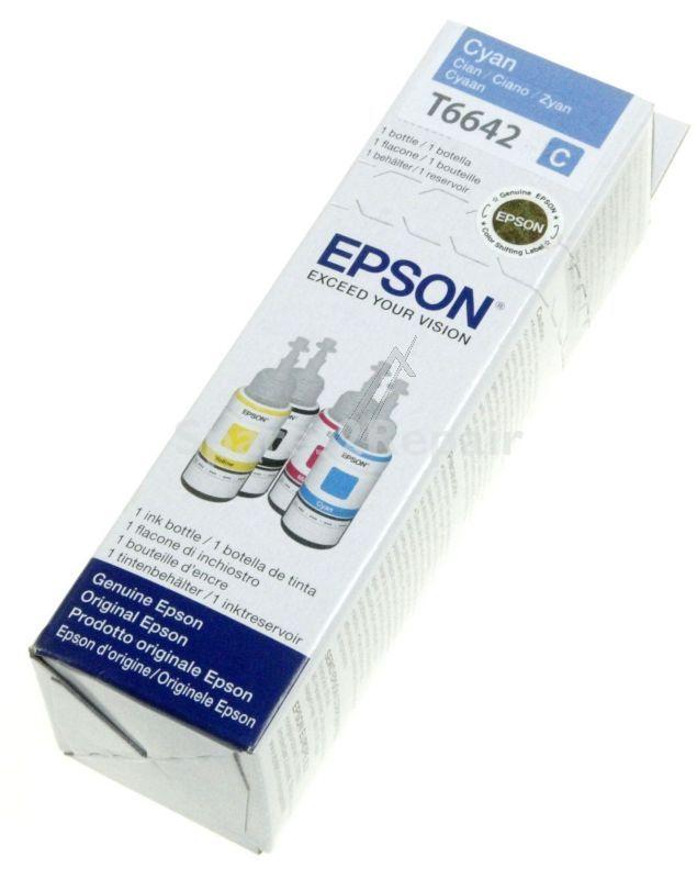 Epson Cartridge - T6642 C13t664240 Cyan Ink Bottle 70ml