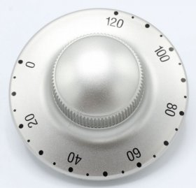 Button - Drehknopf Th(konstant)silber Silber [Delonghi]