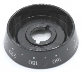 Thermostat Control - C00285140 488000285140 Plate Button Black Thermostat [Whirlpool Indesit]