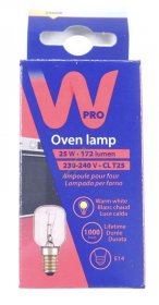 W Pro E14 oven Lamp - C00863215 488000863215 Cooking T25 E14 25w D E F I Nl G