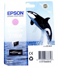 Epson Cartridge - T7606 C13t76064n10 Ink Cartridge Light Magenta 25 9ml
