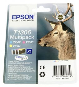 Epson Cartridge - T1306xl C13t13064010 Ink Cartridge Multipack Cmy 30 3ml