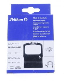 Pelikan Colour Cartridge - 515569 Ribbon Pelikan-ml590-591 Black