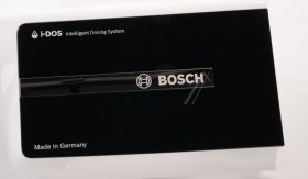 Detergent Dispenser Cover - 12050238 Tray Handle-dispenser Ground Body White Front Black - Isensoric - I-dos - Made In Germany [Bosch Siemens]