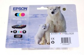 Epson Cartridge - 26 C13t26164010 Ink Cartridge Multipack Cmyk 19 7ml