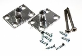 Smeg Door Hinges - 697450375 Solid Wood Fixing Assembly