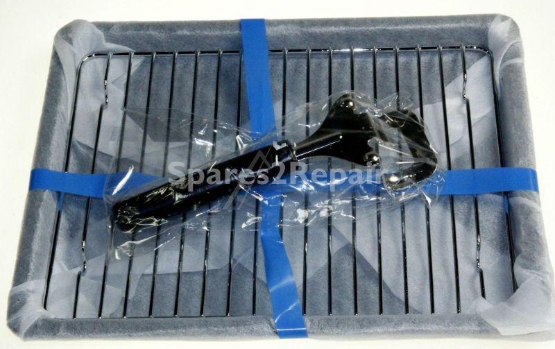 Tray - 20627919 Universal Grill Pan Tray With Handle 366x290mm [Vestel]