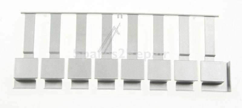 Switch Set - C00437741 481010438859 Button Options Silver [Whirlpool Indesit]
