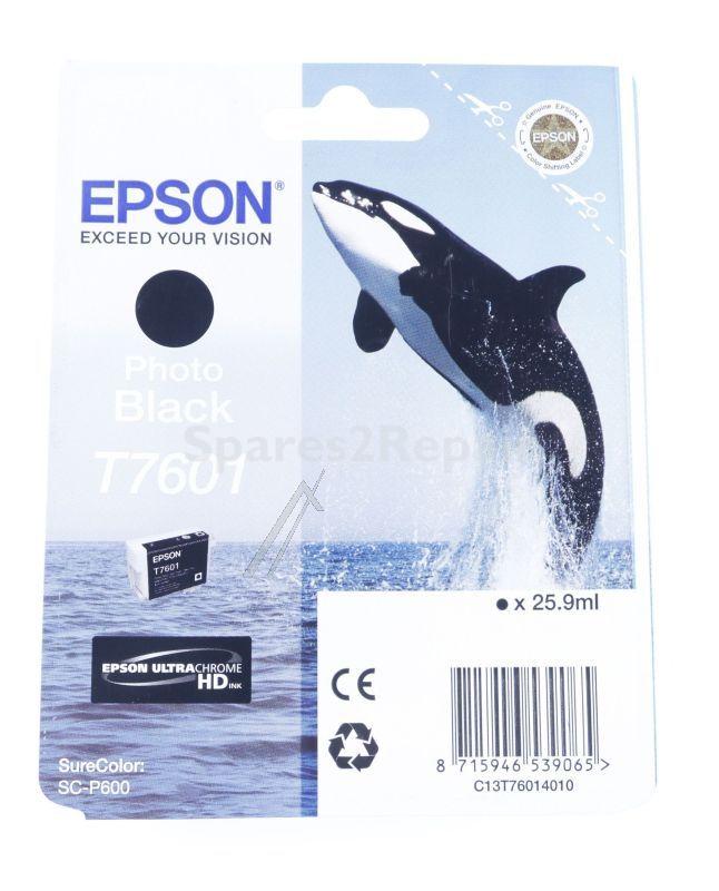 Epson Cartridge - T7601 C13t76014010 Ink Cartridge Black 25 9ml