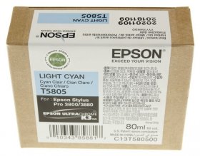 Epson Cartridge - T580500 C13t580500 Ink Cartridge Light Cyan 80ml