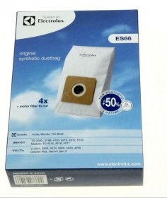 Vacuum Cleaner Bags - 9001969626 Es66 Mondo Z51 Bags X 4 + 1mf [Electrolux Aeg]