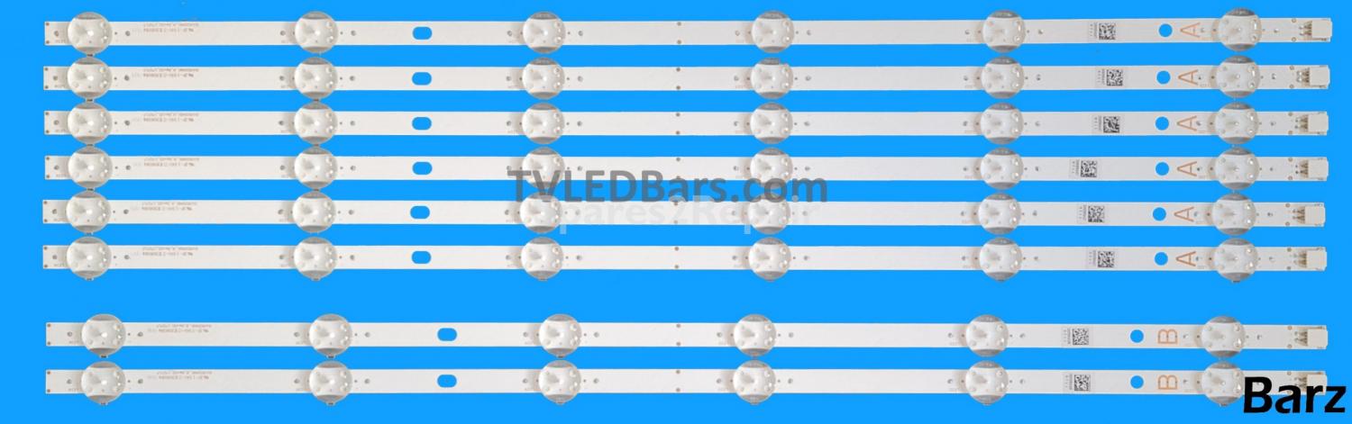 SVV500A81 / SVV500AC1 LED Backlight Array Vestel 50" Hitachi 50HK25T74U VES500QNYC VES500QNYA VES500QNYP SVV500A81 SVV500AC1 A + B 6xA 2xB