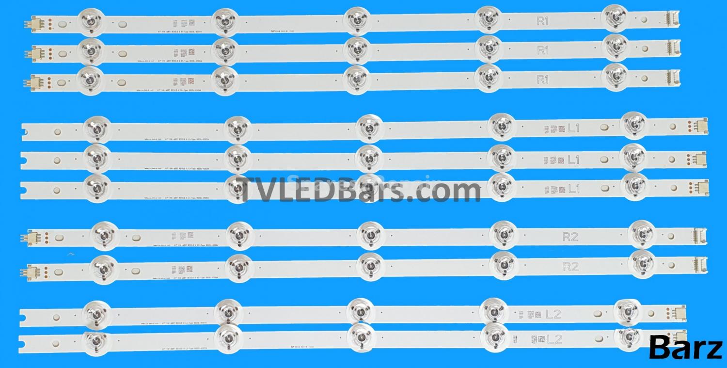 Barz LED Backlight Array LG LC470DUH (PG) (F1) (F2) 47" V14 Slim DRT 6916L-1816A 1817A 1818A 1819A 10pcs