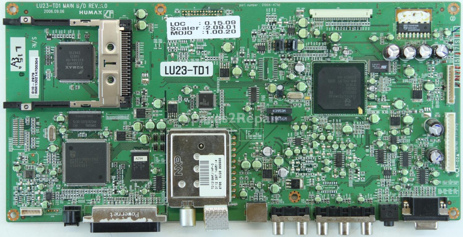 Humax LU23-TD1 - Main AV - 01004-4710 - LU23-TD1 MAIN BD - Rev 1.0