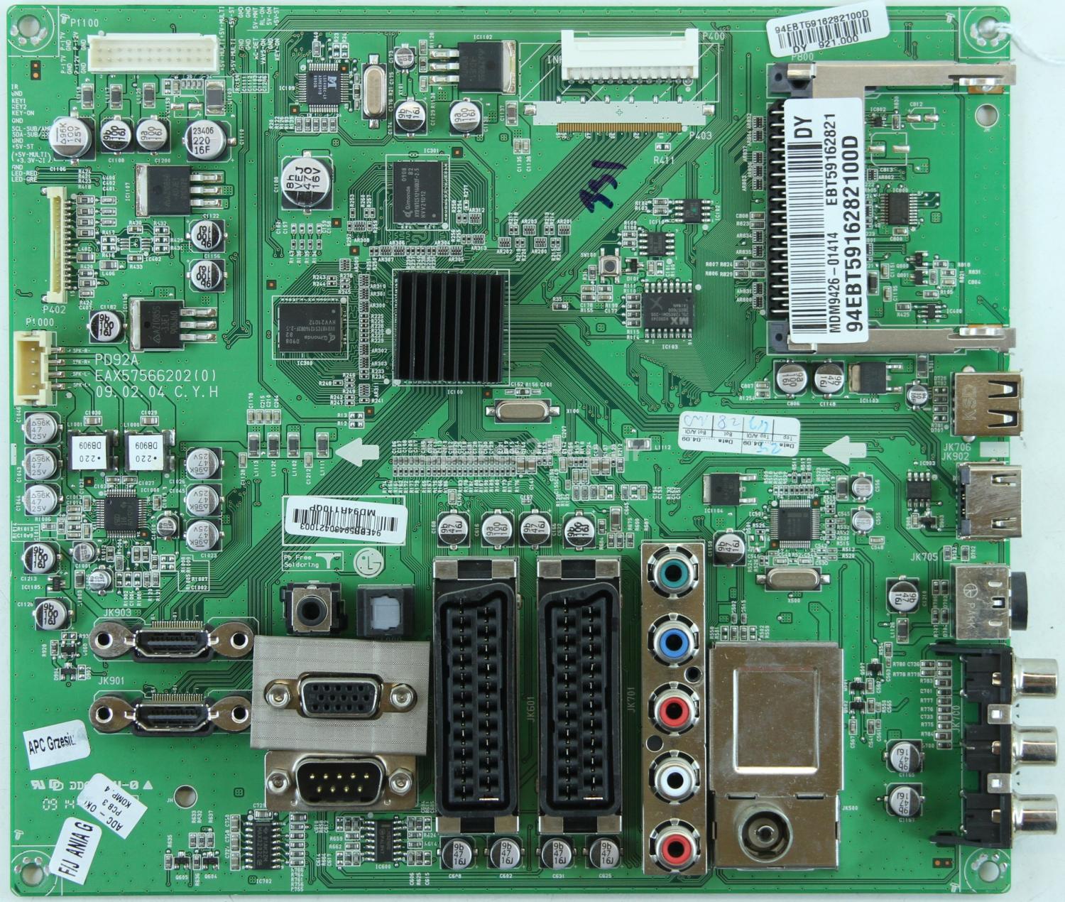 LG 42PQ3000 - Main AV - EBR59430421 - EBT59162821 - EAX57566202(0) - PD92A