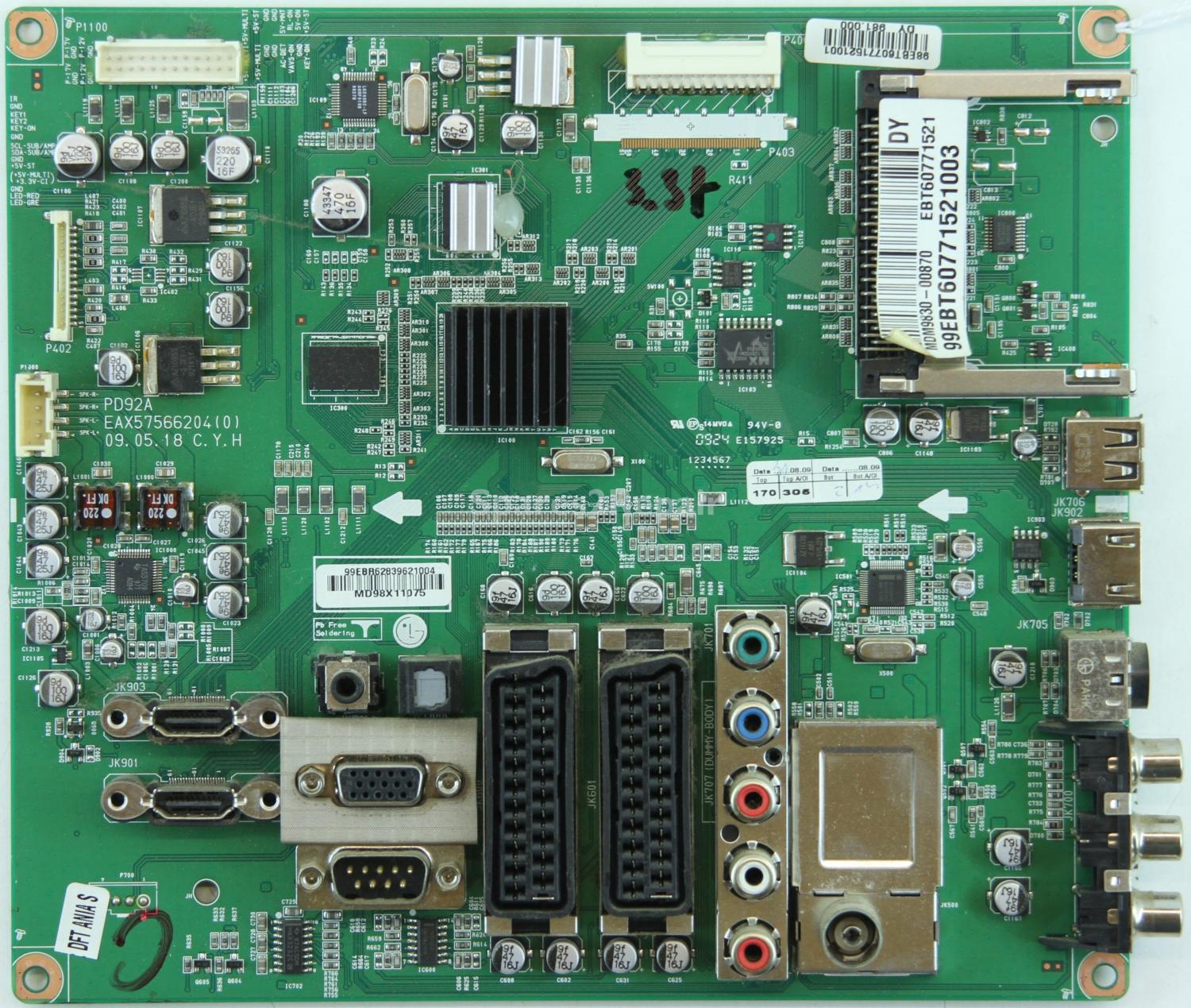 LG 42PQ3000 - Main AV - PD92A - EAX57566204(0) - EBR62839621 - EBT60771521