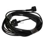 Compatible for Numatic CT5, NVD, CTD, NVP, WVD, NVQ Series Vacuum Cleaner Black Cable & 13A Plug Assembly (2-Pin Connector, 10m)