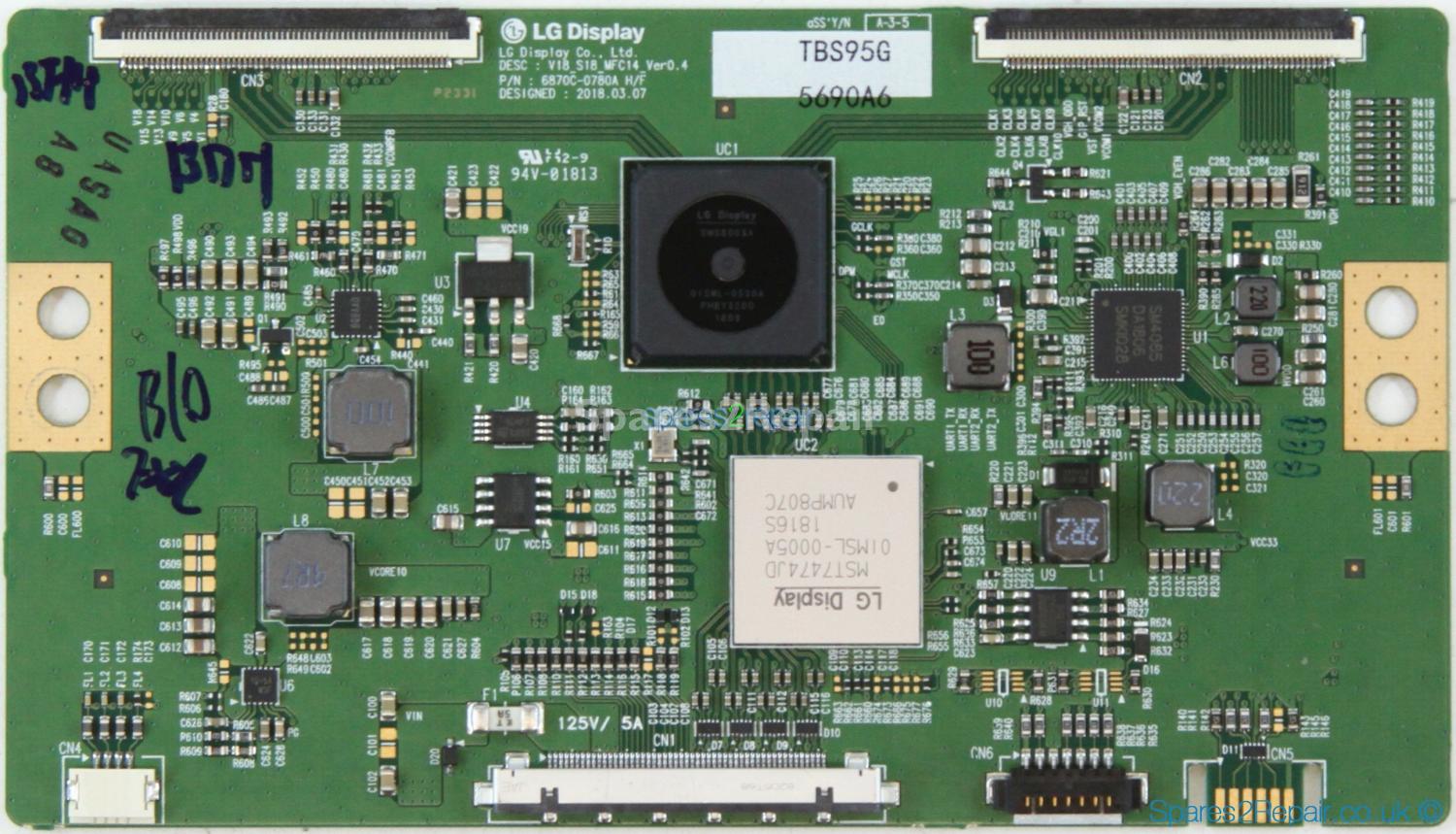 Panasonic TX-49FX740B - T-Con - 6871L-5690A - 6870C-0780A - V18_S18_MFC14_Ver0.4