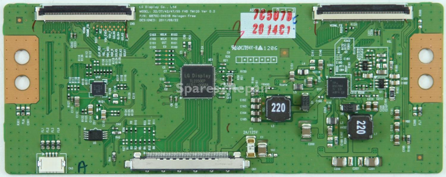 Panasonic TX-L37E5B - T-Con - 6871L-2814C - 6870C-0401B - 32/37/42/47/55 FHD TM120 Ver 0.2