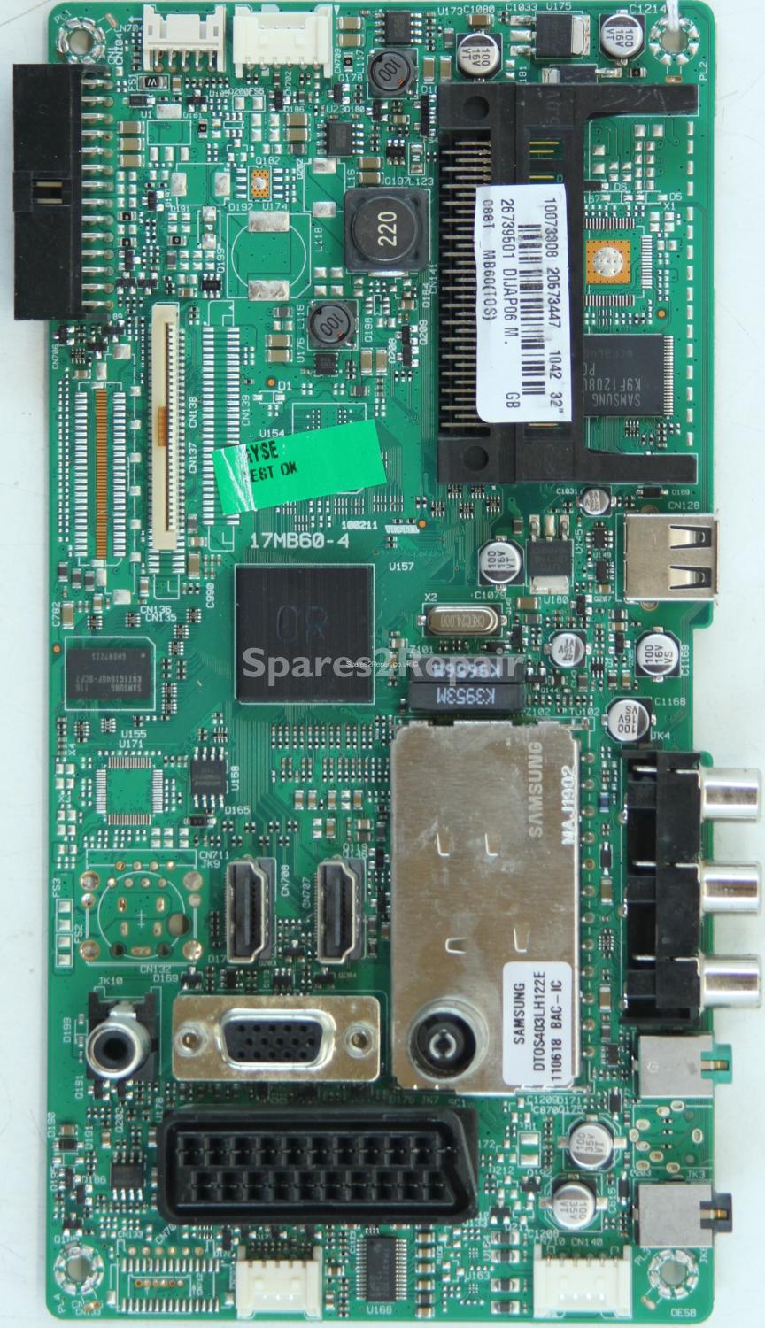 Toshiba 32DV501B - Main AV - 20573447 - 17MB60-4 - 100211