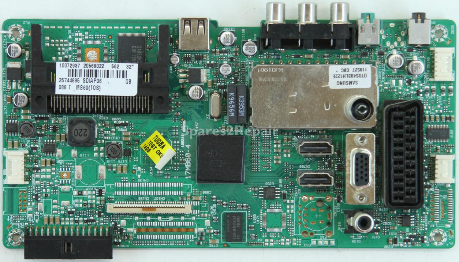 Toshiba 32DV501B - Main AV - 20569022 - 17MB60-4 - 100211